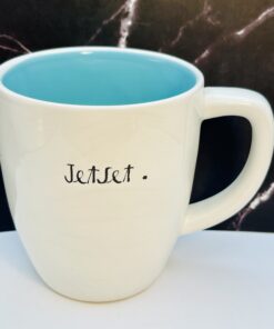 JetSet Rae Dunn Mug with blue interior