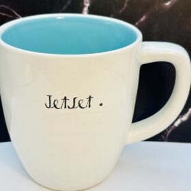 JetSet Rae Dunn Mug with blue interior