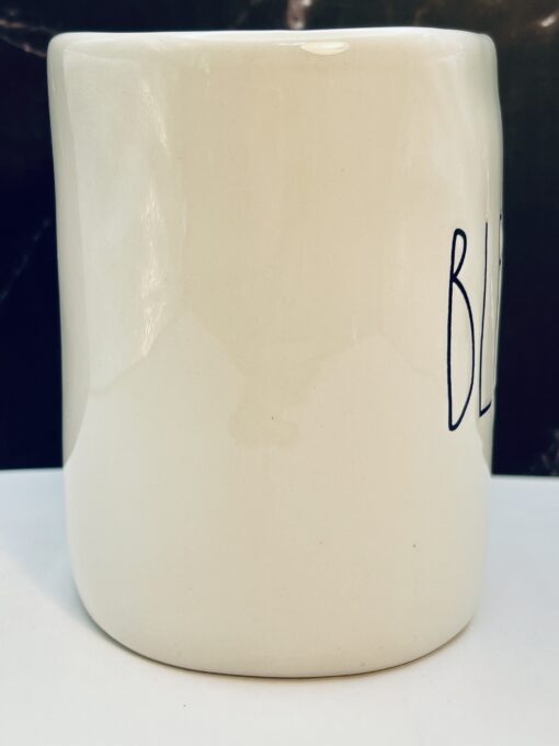 Rae Dunn Blessed Mug 16 Ounce Side View