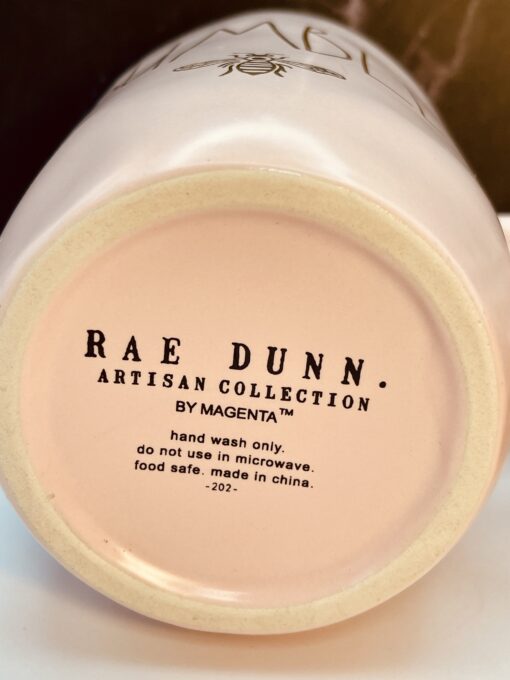 Rae Dunn Pink Bumble Mug farmhouse kitchen style