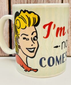 White ceramic I’m Still Hot Funny Mug with humorous phrase
