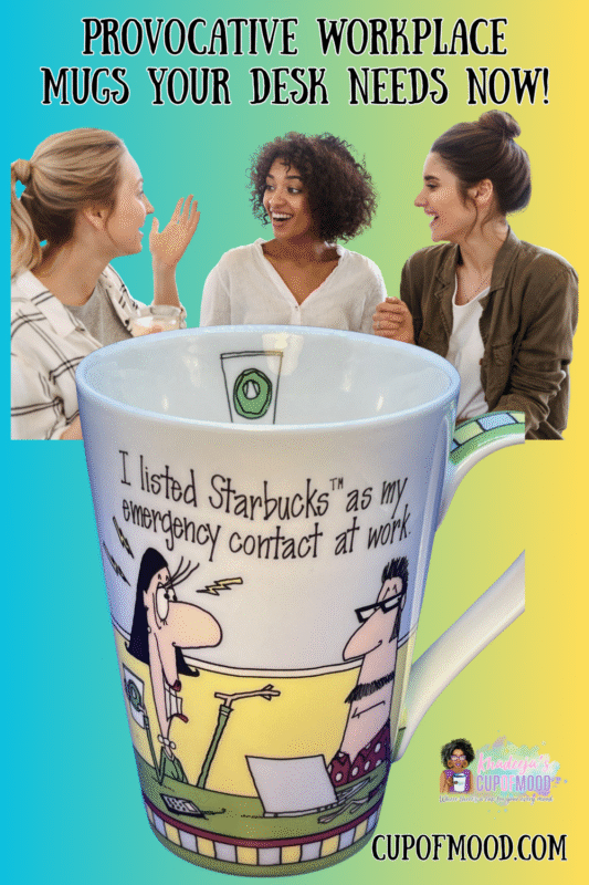 Funny Starbucks emergency contact coffee mug