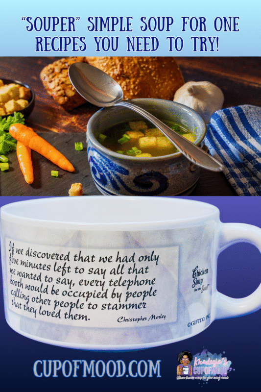Elevate your daily dose of inspiration with the Inspirational Quote Soup Mug by Chicken Soup for the Soul. It’s the perfect #cupofmood to feed your soul!