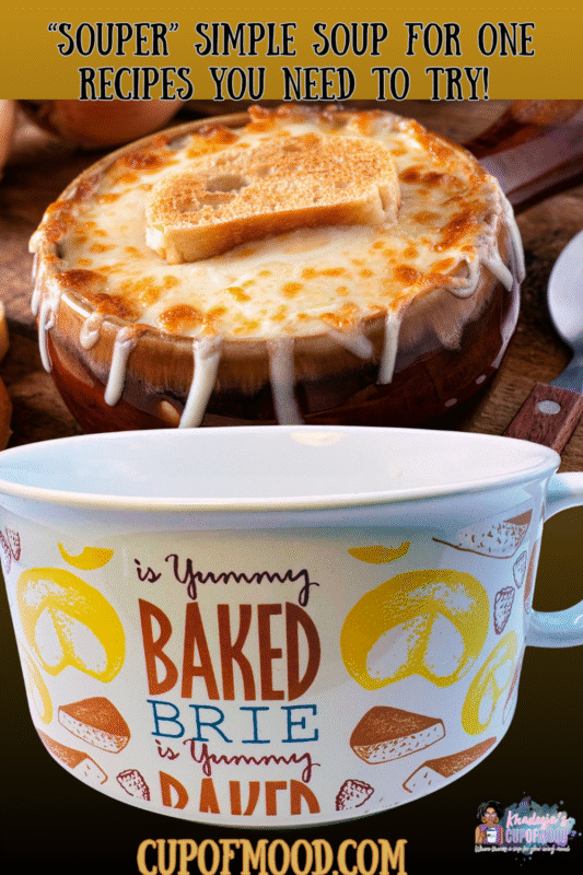 Introducing the Baked Brie Souper Mug.  It’s the perfect #cupofmood and the perfect companion for cheese lovers and comfort food aficionados alike!