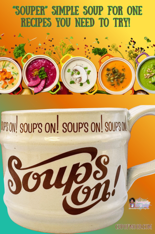 Introducing the delightful Vintage Soup’s On Soup Mug.   It’s the perfect #cupofmood and a statement piece that brings life to your kitchen and mealtime.