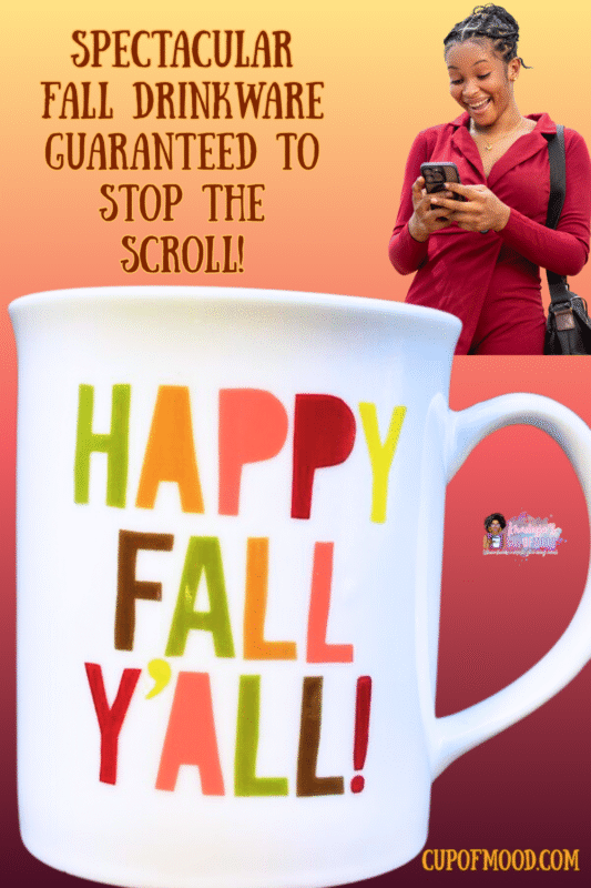 Happy Fall Y’all Mug by Fringe, fall-themed ceramic coffee cup with seasonal design from CupofMood
