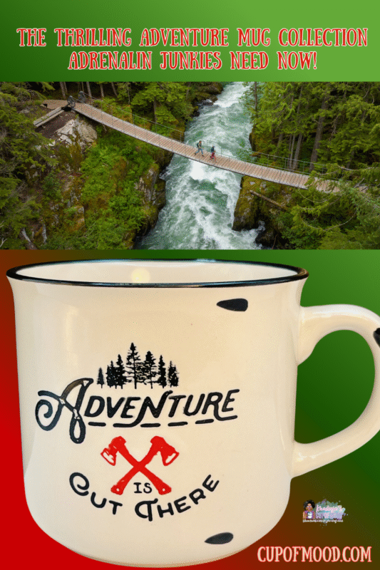  This 12 fl. oz.  Adventure Is Out There Camping Mug is made to withstand heavy use. 