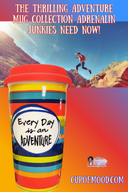 Designed by Pier 1 with vibrant multicolored artwork. And the inspiring phrase “Every Day is an Adventure on the front. 