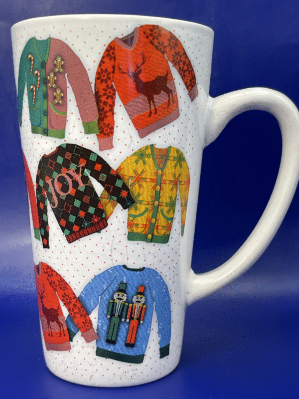 Unveil the festive magic with our Christmas Sweater Latte Mug! It’s the perfect #cupofmood and a celebration of holiday cheer in every sip.