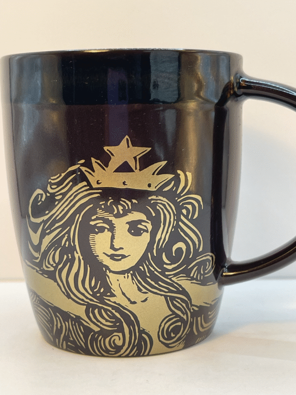 Dive into Starbucks history with this collectible. The 2012 Starbucks Anniversary Siren Mug! It’s the perfect #cupofmood representing the brand’s siren.