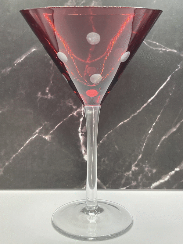 Add a splash of fun and sophistication to your next cocktail night with the charming Red Polka Dot Martini Glass! It’s the perfect #cupofmood adding a pop of color and personality to your bar.