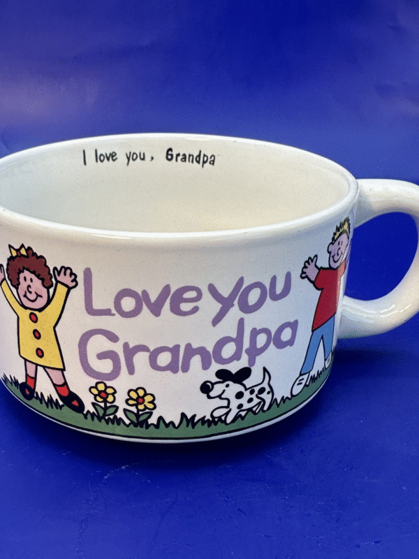 Introducing the Love You Grandpa Soup Mug. It’s the perfect #cupofmood and the perfect heartfelt gift for your beloved grandfather!