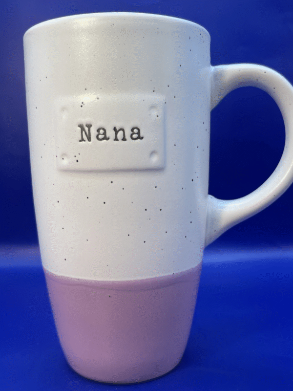 Indulge in the perfect blend of style and sentiment with our Purple Nana Latte Mug. It’s the perfect #cupofmood a masterpiece in the Nana Collection.