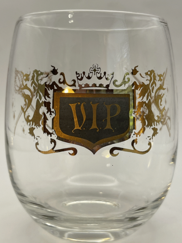 Elevate your wine experience with the opulent charm of  this Black Gold VIP Wine Glass!  It’s the perfect gift #cupofmood and epitome of luxury.