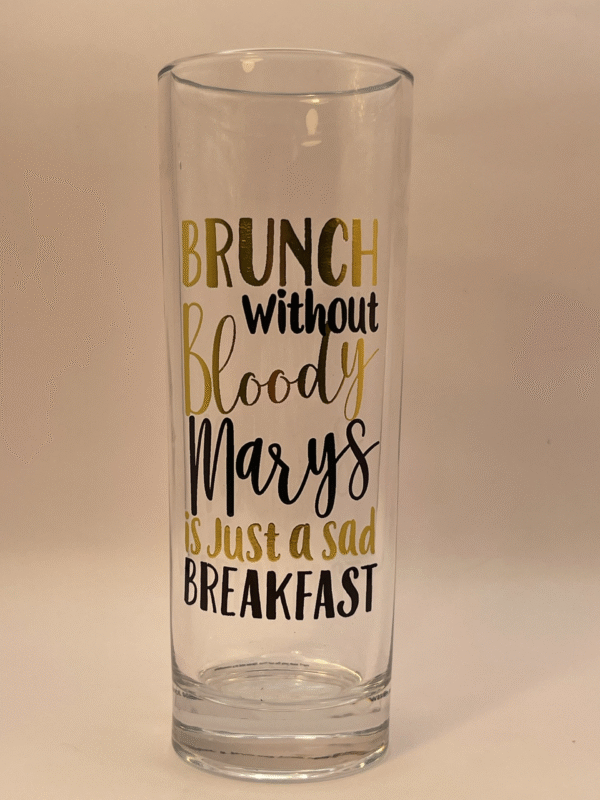 You’re sure elevate your brunch game with our hilarious Funny Bloody Mary Glass. It’s the perfect #cupofmood for Brunch and Bloody Mary fans.