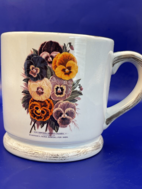 Indulge in the charm of a blooming garden with the Cracker Barrel Pansies Mug. It’s the perfect #cupofmood anda delightful addition.