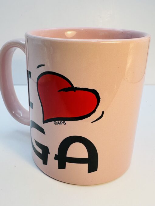 APS Georgia souvenir mug with I ♥ GA print