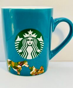 Starbucks 2020 Teal Camouflage Dogs Mug