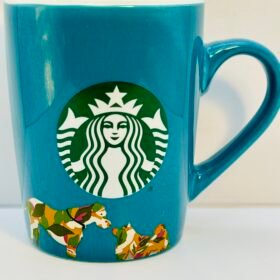 Starbucks 2020 Teal Camouflage Dogs Mug