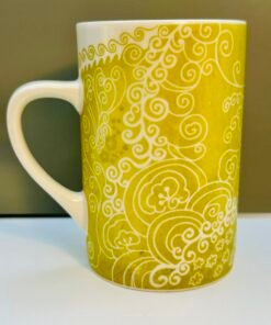 Starbucks 2005 retired green floral mug