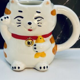 Maneki Neko Lucky Cat Ceramic Mug