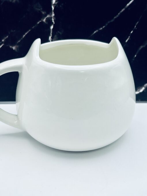 Microwave and dishwasher safe black cat mug