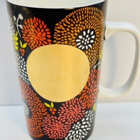 Starbucks 2014 Dot Collection Floral Mug front view