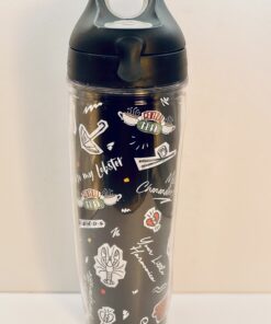 Black Friends-themed Tervis water bottle with TV show sayings