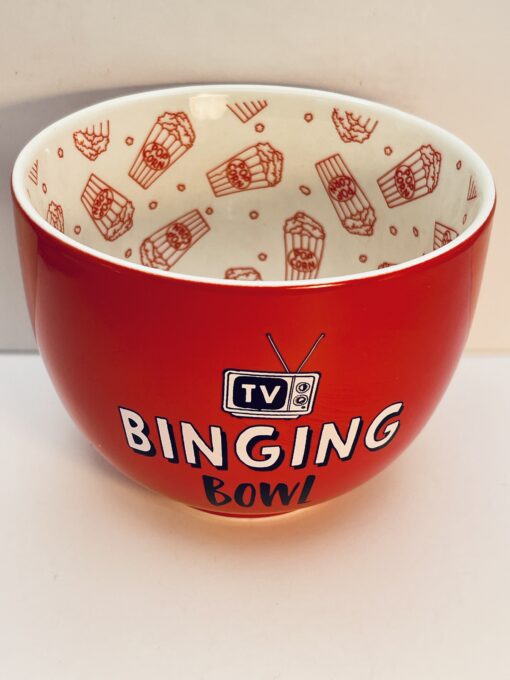 Our Name Is Mud TV Binging Bowl red stoneware