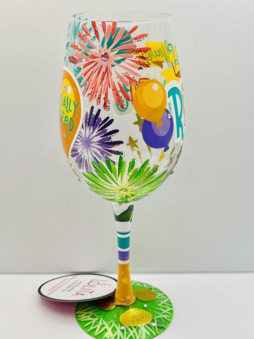 15-ounce unique retirement party wine glass