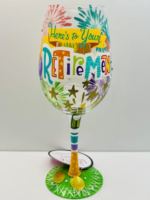 Here's to Your Retirement Wine Glass Designs by Lolita