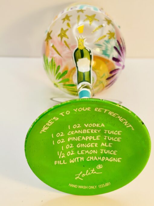 Here's to Your Retirement Wine Glass Designs by Lolita