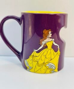 Disney Belle Heart-Shaped Coffee Mug front view