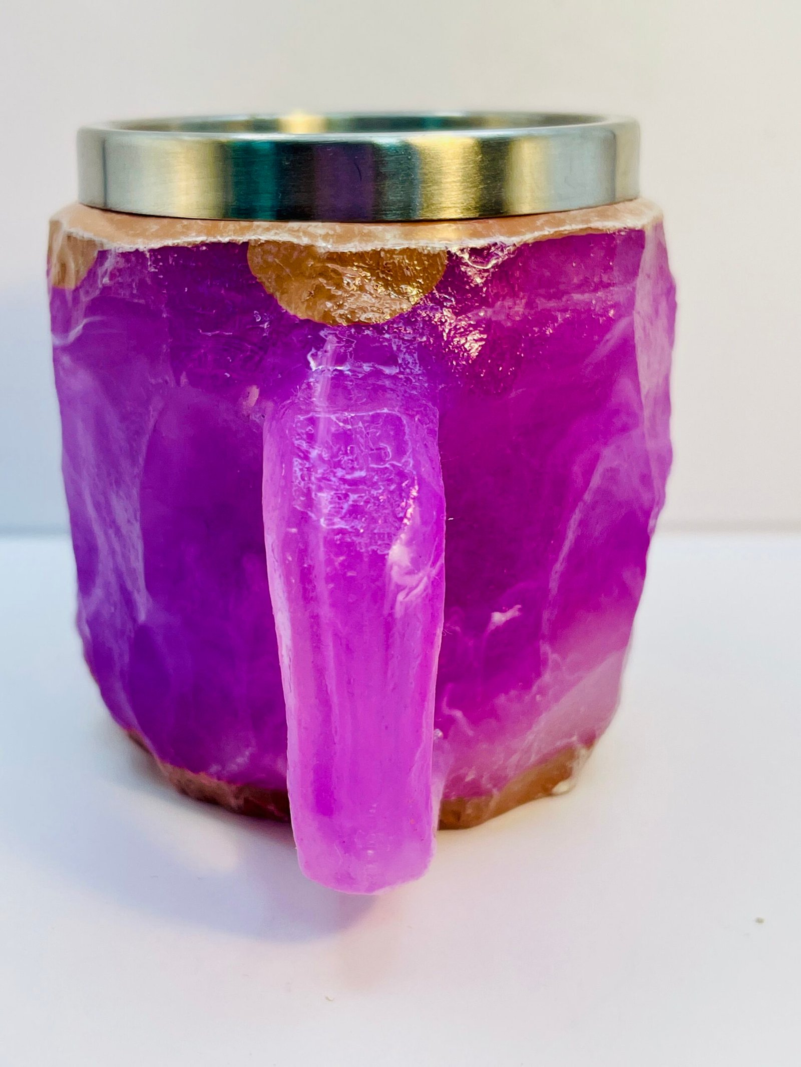 Luxurious purple resin mug for espresso or tea