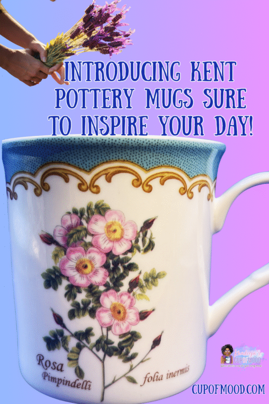 Enjoy elegant floral design with the Kent Pottery Rosa Pimpindelli Mug—porcelain craftsmanship featuring delicate rosa flowers. Perfect for collectors and tea lovers.