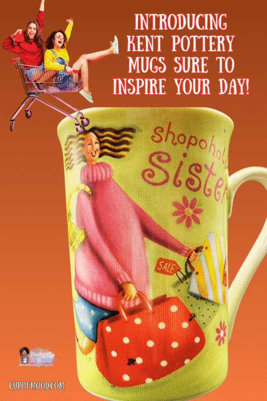 Celebrate your favorite shopping enthusiast with the Kent Pottery Shopaholic Sister Mug—porcelain craftsmanship and playful design perfect for gifting or collecting.