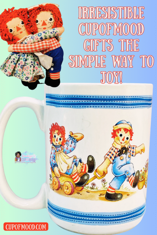 Raggedy Ann and Andy nostalgic collectible coffee mug