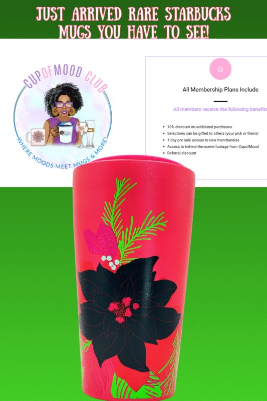 Unwrap the joy of the season with the 2021 Starbucks Poinsettia Holiday Travel Mug!  It’s the perfect holiday #cupofmood and stylish travel companion.