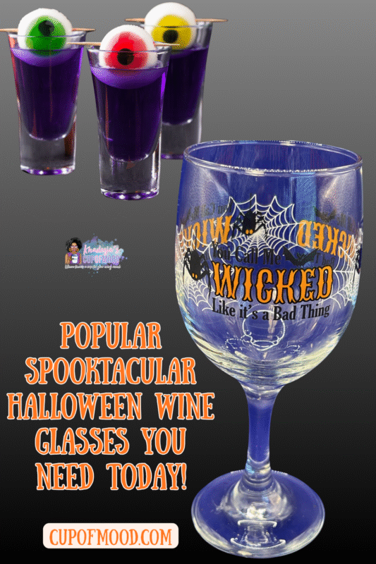 Get ready to embrace your wicked side with our Wicked Bad Thing Wine Glass. It’s the perfect #cupofmood for your favorite spooky cocktails or cider.