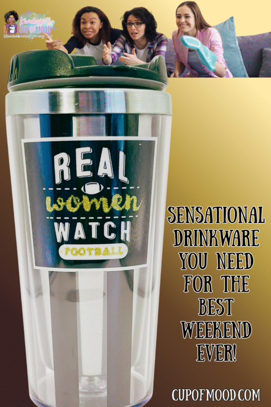 Show off your love for the game with the Real Women Watch Football Tumbler! It’s the perfect #cupofmood for football-loving women!