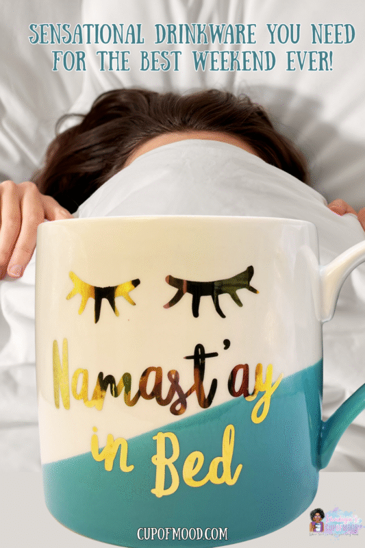 Start your day the cozy way with the Slant Namastay In Bed Mug. It’s the perfect #cupofmood to embrace your inner sloth on lazy weekends.