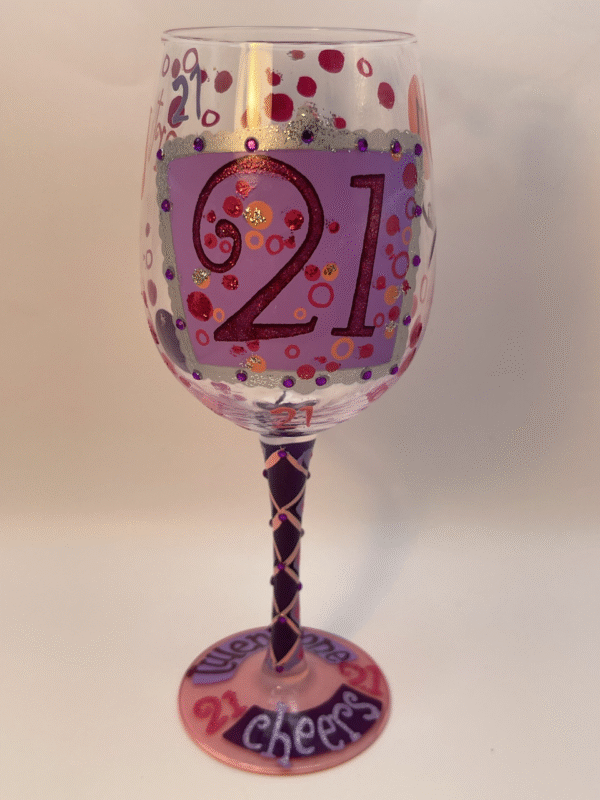 This Lolita 21 Cheers Birthday Wineglass with Recipe is the perfect #cupofmood for the special person celebrating a twenty first birthday.
