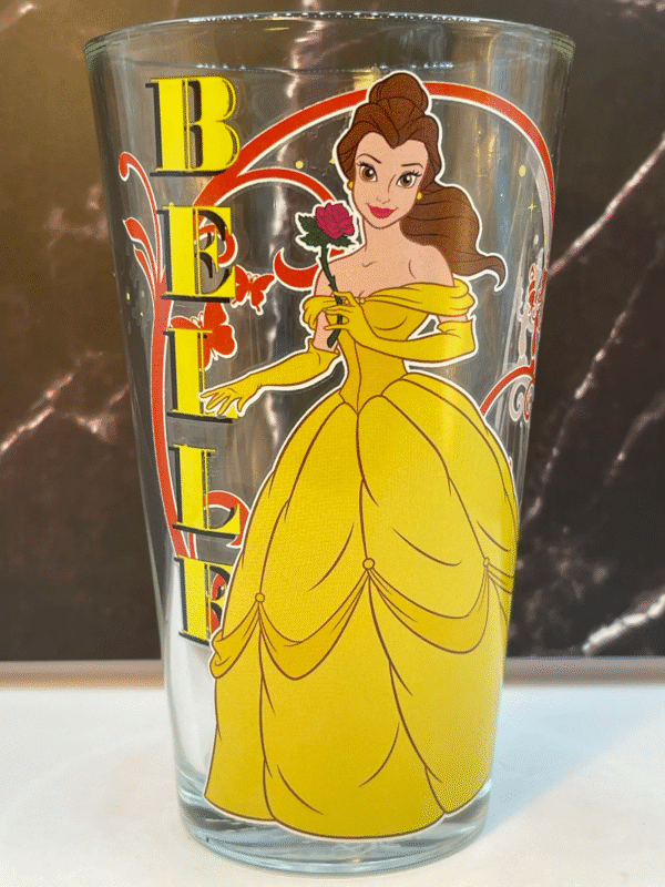 Bring a touch of enchantment to your glassware collection with the Disney Belle Drinking Glass! It’s the perfect #cupofmood a charming addition.
