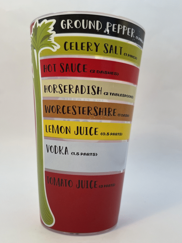 Introducing the CupofMood Shop’s latest star: The Classic Bloody Mary Recipe Glass! It’s the perfect #cupofmood for Bloody Mary Lovers.