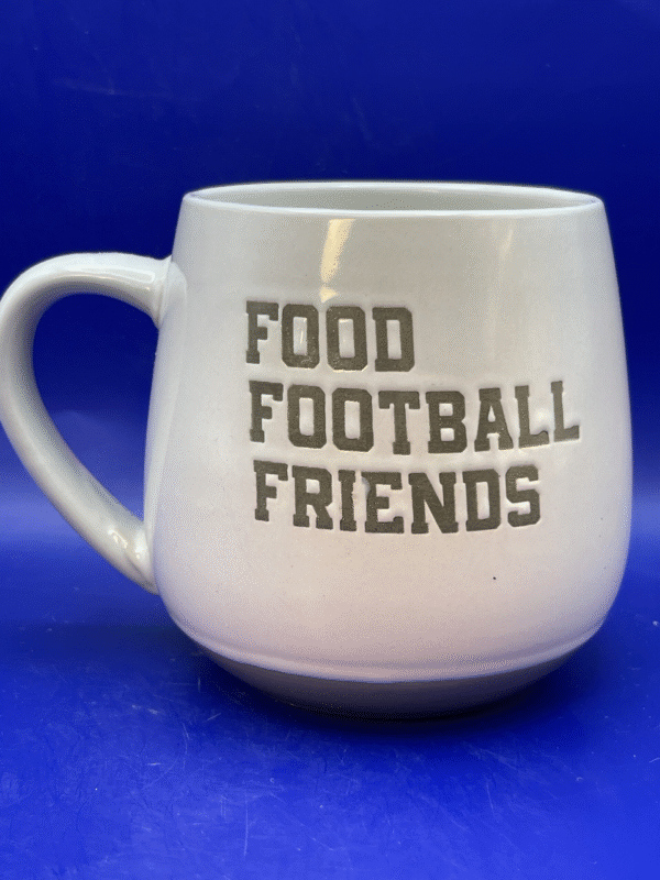 This Food Football Friends Oversized Mug Coffee Cup for Football Lovers is the perfect #cupofmood to score a touchdown morning routine!