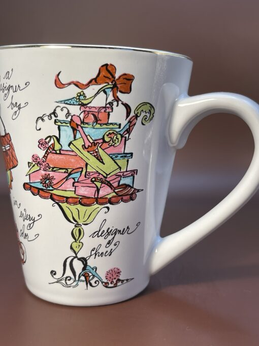 This Rosanna All I Want Mug is the perfect #cupofmood for the Fashionista in your life. You’ll love the colorful fashion images on this Rosanna Mug.