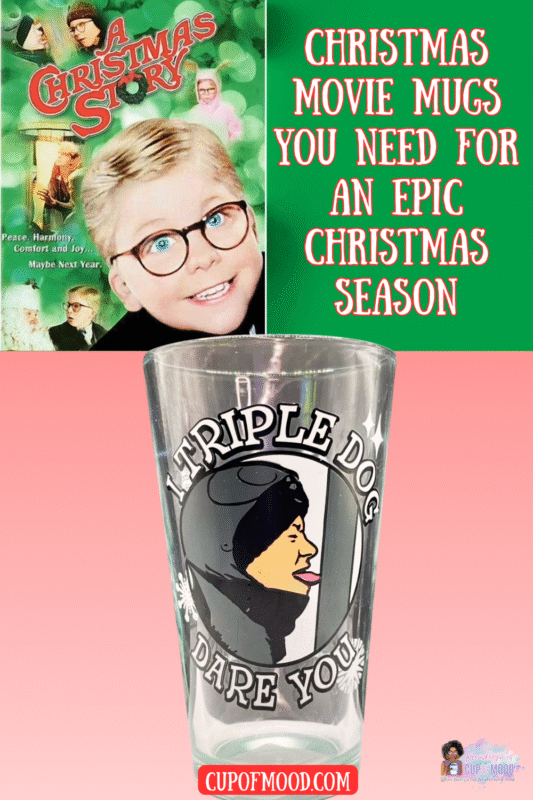 The Christmas Story Triple Dare Glass brings the movie’s unforgettable humor to life. It’s the perfect #cupofmood for fans of the iconic holiday film.