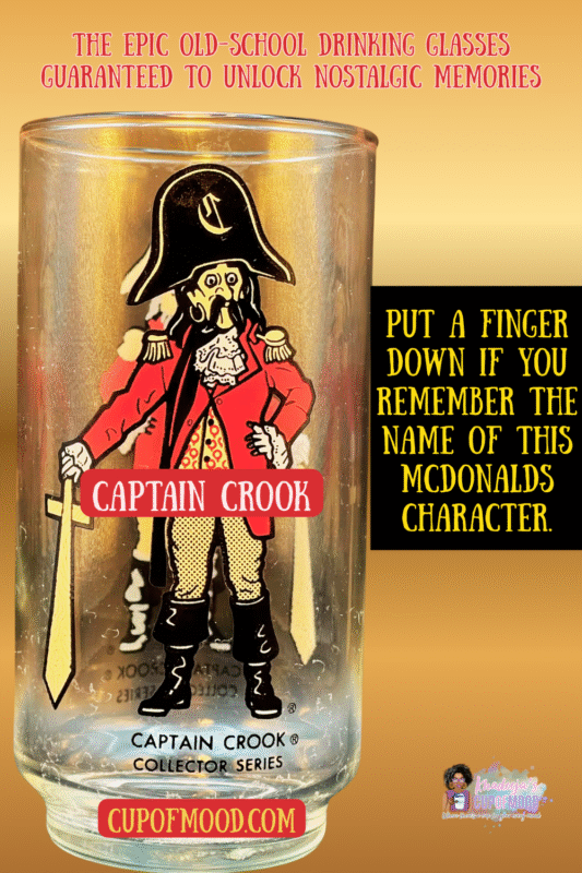 Captain Crook McDonaldland Glass – Vintage McDonaldland pirate glass.