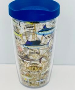 Guy Harvey Charts Fish Tervis Tumbler close-up