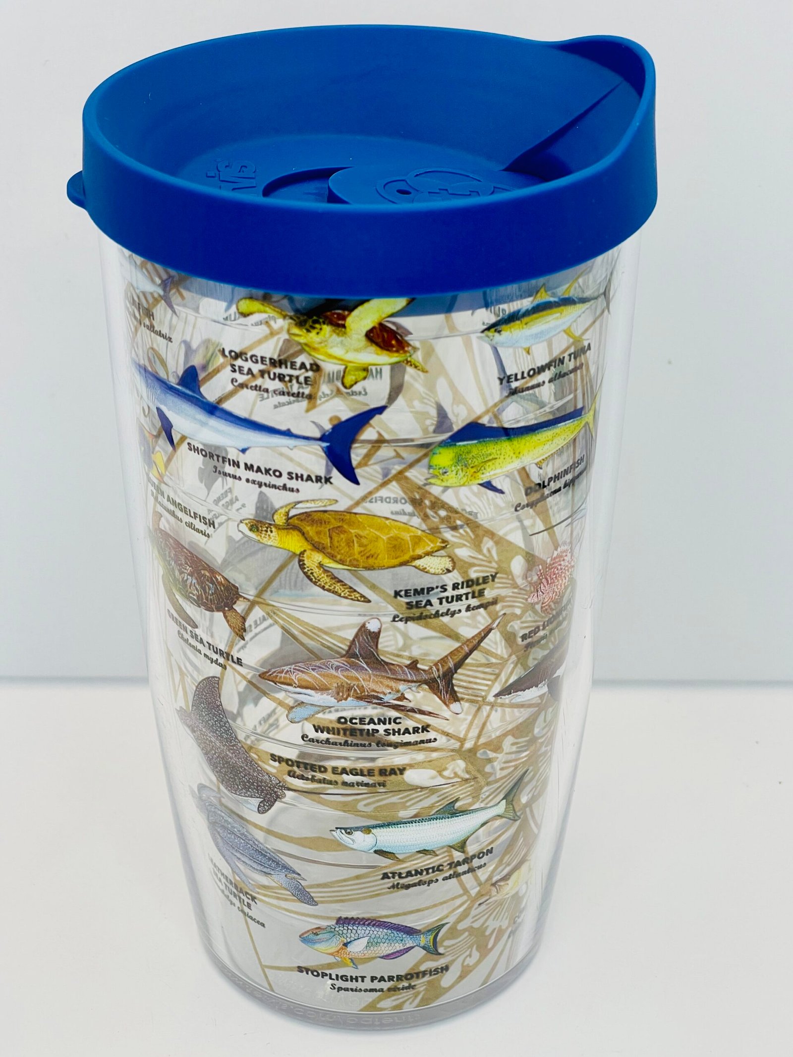 Ocean-themed Guy Harvey Tervis tumbler with fish design